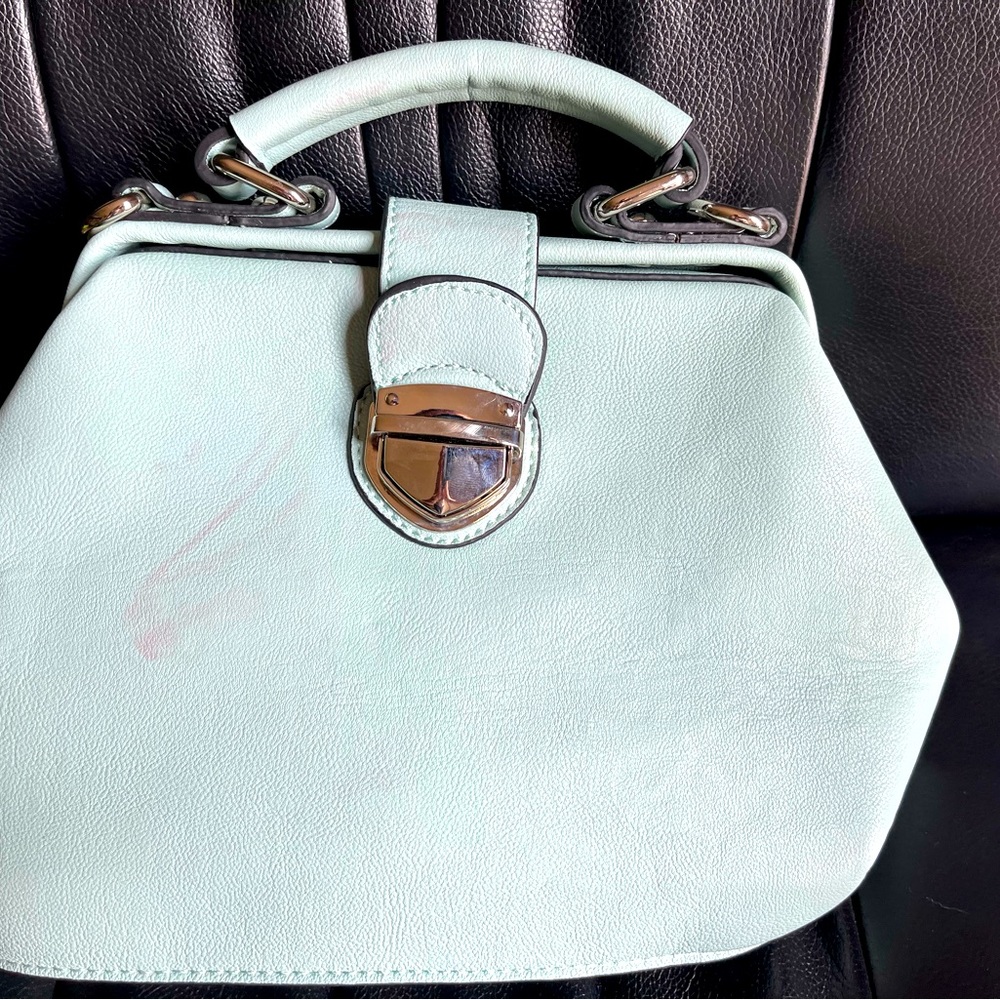 Mint green Dune London hand bag